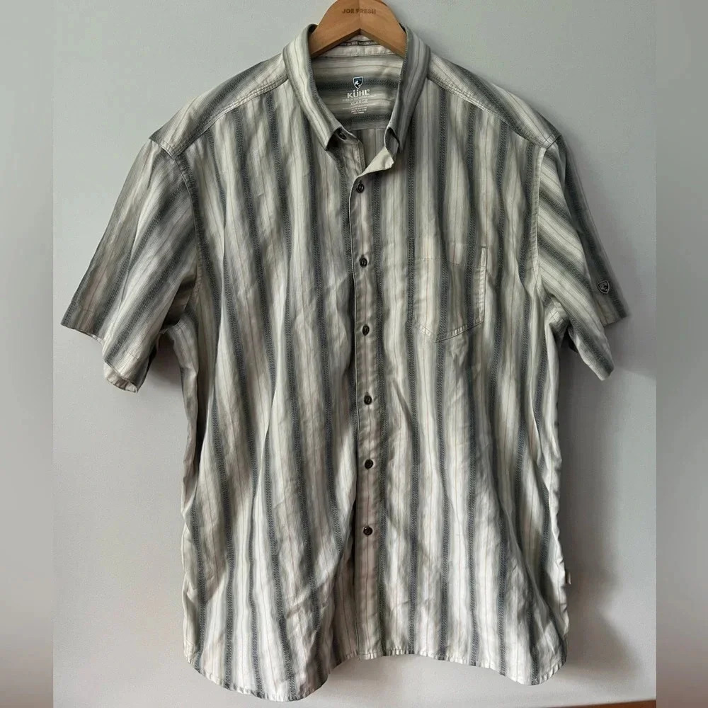 Kuhl Short  Sleeve Button Up Shirt | Neutrals | XL